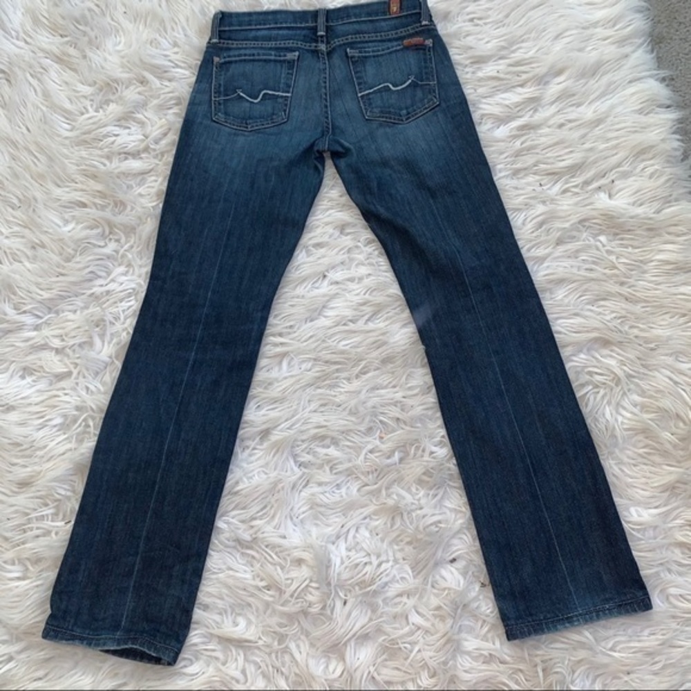7famk straight leg blue jeans - Picture 4 of 4